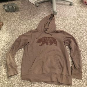 Brown North face sweatshirt